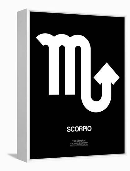 Scorpio Zodiac Sign White-NaxArt-Framed Stretched Canvas