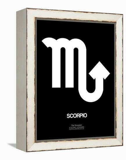 Scorpio Zodiac Sign White-NaxArt-Framed Stretched Canvas