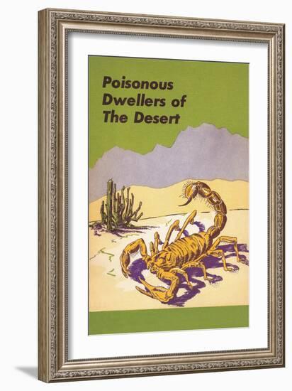 Scorpion, Poisonous Desert Dweller-null-Framed Art Print