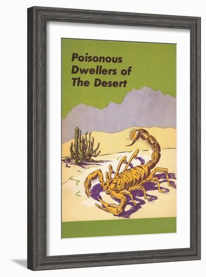 Scorpion, Poisonous Desert Dweller-null-Framed Art Print