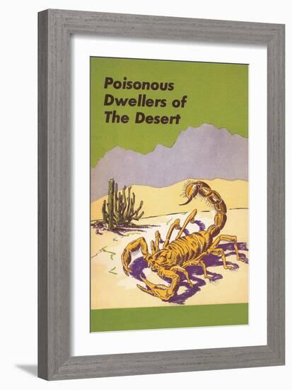 Scorpion, Poisonous Desert Dweller-null-Framed Art Print