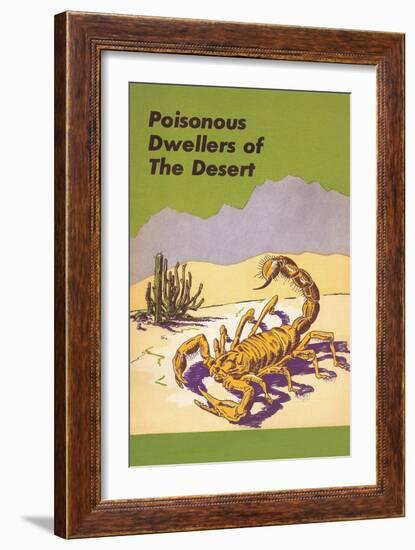 Scorpion, Poisonous Desert Dweller-null-Framed Art Print