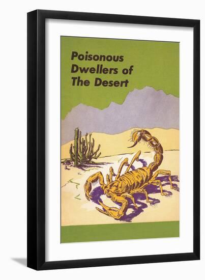 Scorpion, Poisonous Desert Dweller-null-Framed Art Print