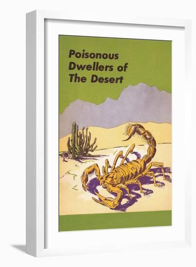 Scorpion, Poisonous Desert Dweller-null-Framed Art Print