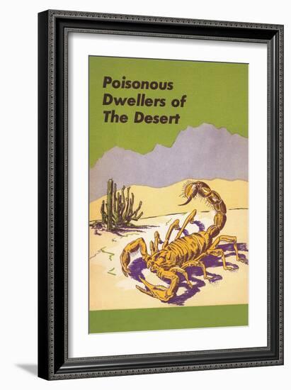 Scorpion, Poisonous Desert Dweller-null-Framed Art Print