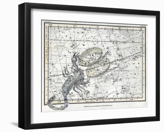 Scorpius and Libra, Zodiac, 1822-Science Source-Framed Giclee Print