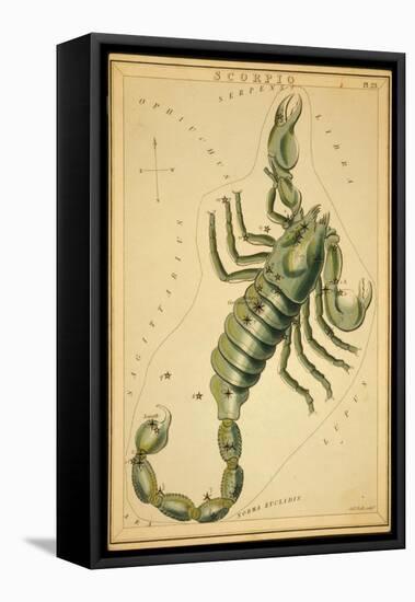 Scorpius Constellation, Zodiac Sign, 1825-Science Source-Framed Premier Image Canvas