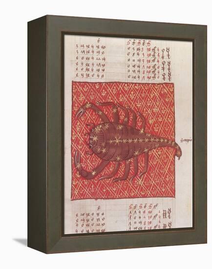 Scorpius Constellation, Zodiac Sign, Ptolemy-Science Source-Framed Premier Image Canvas