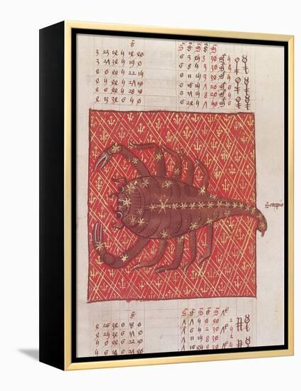 Scorpius Constellation, Zodiac Sign, Ptolemy-Science Source-Framed Premier Image Canvas