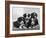 Scotch Bearded Collie Four Unidentified Puppies Owned by Willison-Thomas Fall-Framed Photographic Print