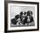 Scotch Bearded Collie Four Unidentified Puppies Owned by Willison-Thomas Fall-Framed Photographic Print