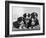 Scotch Bearded Collie Four Unidentified Puppies Owned by Willison-Thomas Fall-Framed Photographic Print