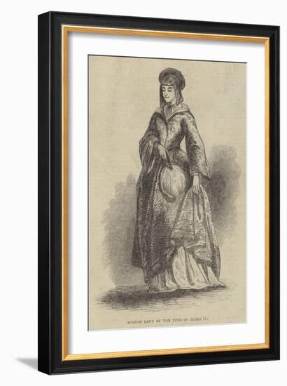 Scotch Lady of the Time of James IV-null-Framed Giclee Print