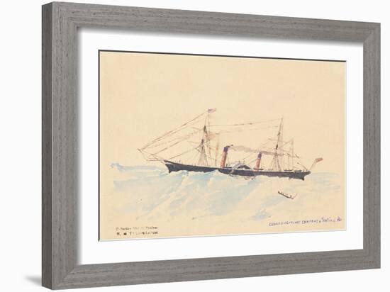 Scotia', a Cunard Steamship, C.1879-80-Henri de Toulouse-Lautrec-Framed Giclee Print