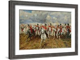 Scotland for Ever! 1881-Lady Butler-Framed Giclee Print
