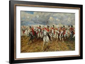 Scotland for Ever! 1881-Lady Butler-Framed Giclee Print