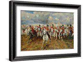 Scotland for Ever! 1881-Lady Butler-Framed Giclee Print
