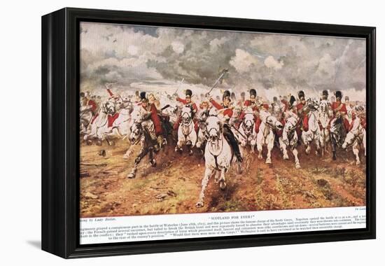 Scotland for Ever, Illustration from 'Hutchinson's History of the Nations'-Lady Butler-Framed Premier Image Canvas