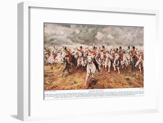 Scotland for Ever, Illustration from 'Hutchinson's History of the Nations'-Lady Butler-Framed Giclee Print