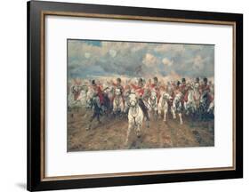 Scotland for Ever!-Lady Butler-Framed Art Print