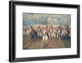 Scotland for Ever!-Lady Butler-Framed Art Print