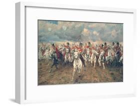 Scotland for Ever!-Lady Butler-Framed Art Print
