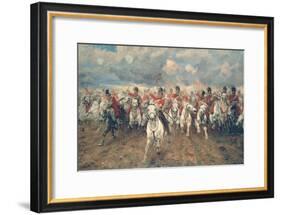 Scotland for Ever!-Lady Butler-Framed Art Print