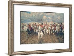 Scotland for Ever!-Lady Butler-Framed Art Print