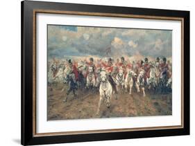 Scotland for Ever!-Lady Butler-Framed Art Print