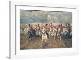 Scotland for Ever!-Lady Butler-Framed Art Print