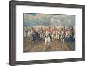 Scotland for Ever!-Lady Butler-Framed Art Print