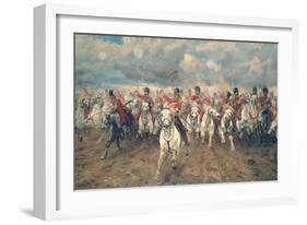 Scotland for Ever!-Lady Butler-Framed Art Print
