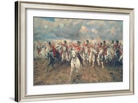 Scotland for Ever!-Lady Butler-Framed Art Print