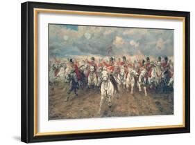 Scotland for Ever!-Lady Butler-Framed Art Print