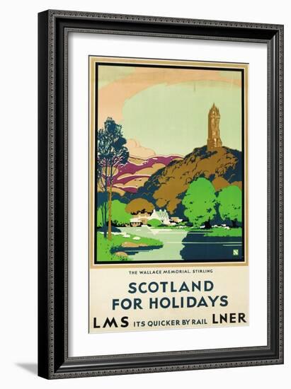 Scotland for Holidays, Poster Advertising British Railways-null-Framed Giclee Print
