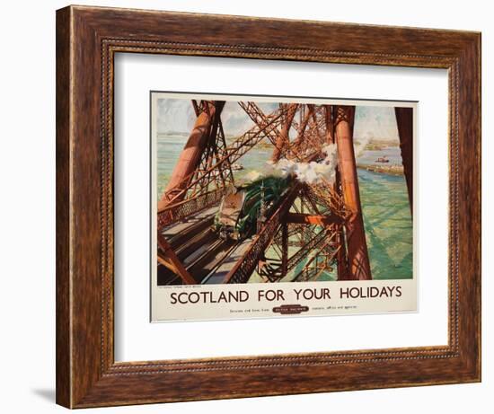 'Scotland for Your Holidays', a British Railways Advertising Poster, C. 1952 (Colour Lithograph)-Terence Cuneo-Framed Giclee Print