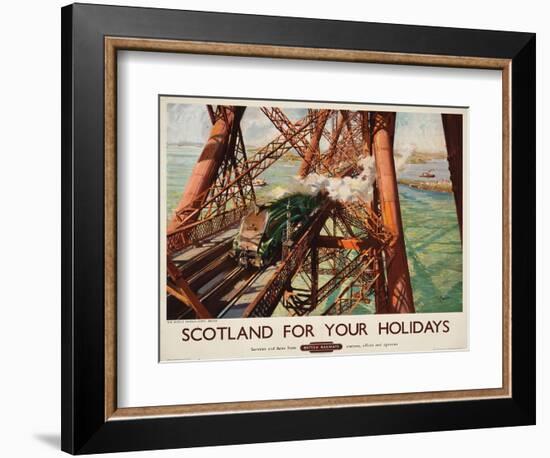 'Scotland for Your Holidays', a British Railways Advertising Poster, C. 1952 (Colour Lithograph)-Terence Cuneo-Framed Giclee Print