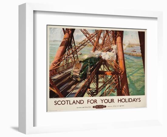 'Scotland for Your Holidays', a British Railways Advertising Poster, C. 1952 (Colour Lithograph)-Terence Cuneo-Framed Giclee Print