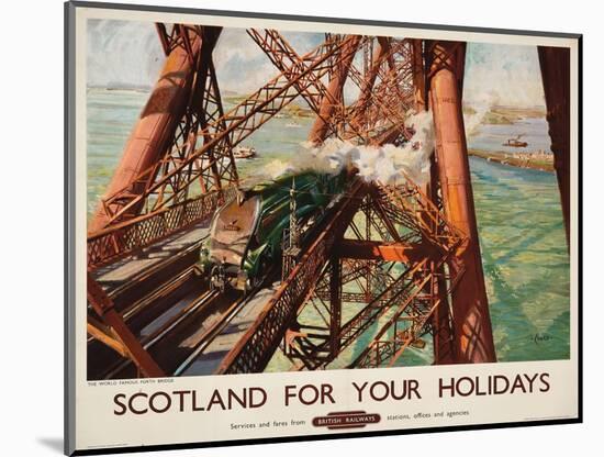 'Scotland for Your Holidays', a British Railways Advertising Poster, C. 1952 (Colour Lithograph)-Terence Cuneo-Mounted Giclee Print