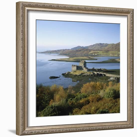 Scotland, Highlands, Eilean Donan Castle, Elevated View-Roy Rainford-Framed Photographic Print