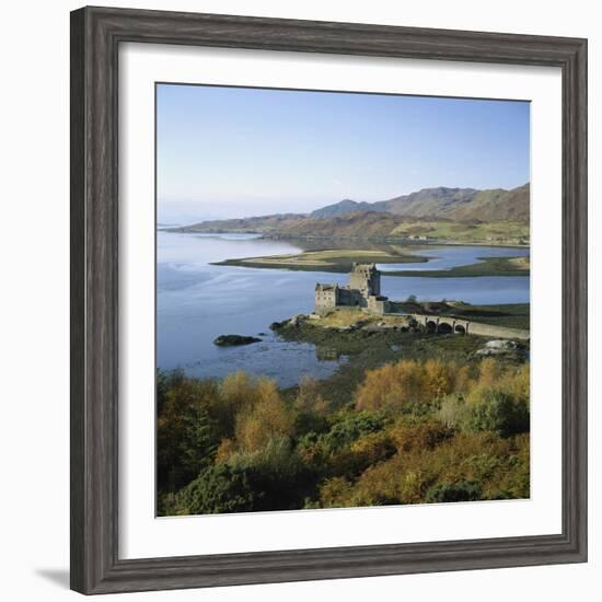 Scotland, Highlands, Eilean Donan Castle, Elevated View-Roy Rainford-Framed Photographic Print