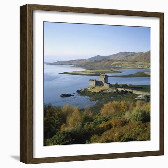 Scotland, Highlands, Eilean Donan Castle, Elevated View-Roy Rainford-Framed Photographic Print