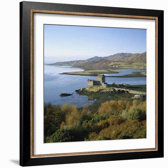 Scotland, Highlands, Eilean Donan Castle, Elevated View-Roy Rainford-Framed Photographic Print