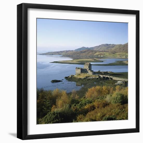 Scotland, Highlands, Eilean Donan Castle, Elevated View-Roy Rainford-Framed Photographic Print