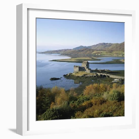 Scotland, Highlands, Eilean Donan Castle, Elevated View-Roy Rainford-Framed Photographic Print