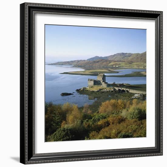 Scotland, Highlands, Eilean Donan Castle, Elevated View-Roy Rainford-Framed Photographic Print