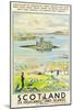 Scotland, Kishmul Castle Isle of Barra, Poster Advertising British Railways, 1952-null-Mounted Giclee Print