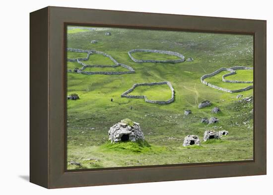 Scotland, St Kilda Archipelago, Hirta Island, Abandoned Settlement-Martin Zwick-Framed Premier Image Canvas