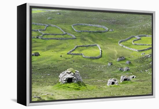 Scotland, St Kilda Archipelago, Hirta Island, Abandoned Settlement-Martin Zwick-Framed Premier Image Canvas