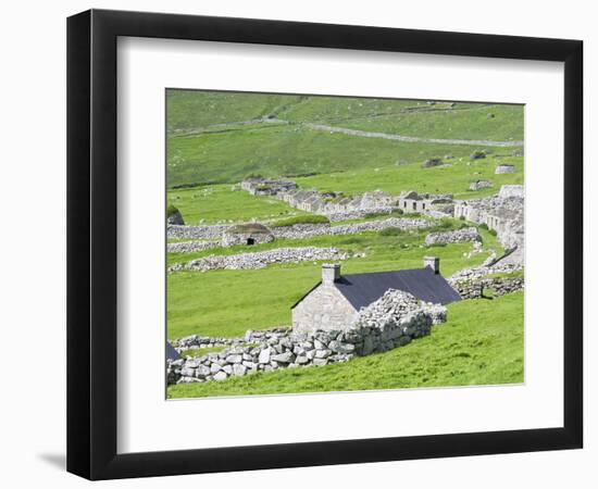 Scotland, St Kilda Islands, Hirta Island, Abandoned Settlement-Martin Zwick-Framed Photographic Print